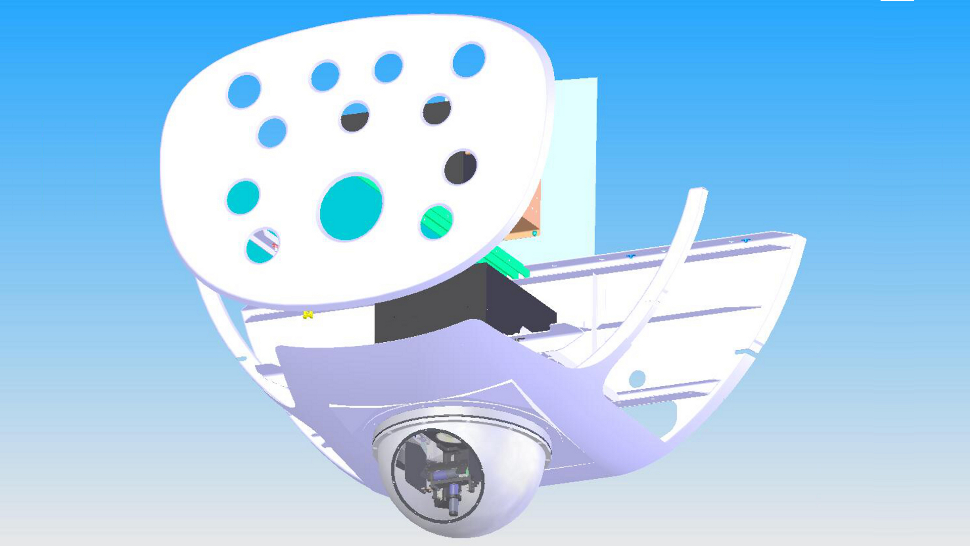 3D Solidworks / Catia image of Caledonian Star Very Low Light Camera.