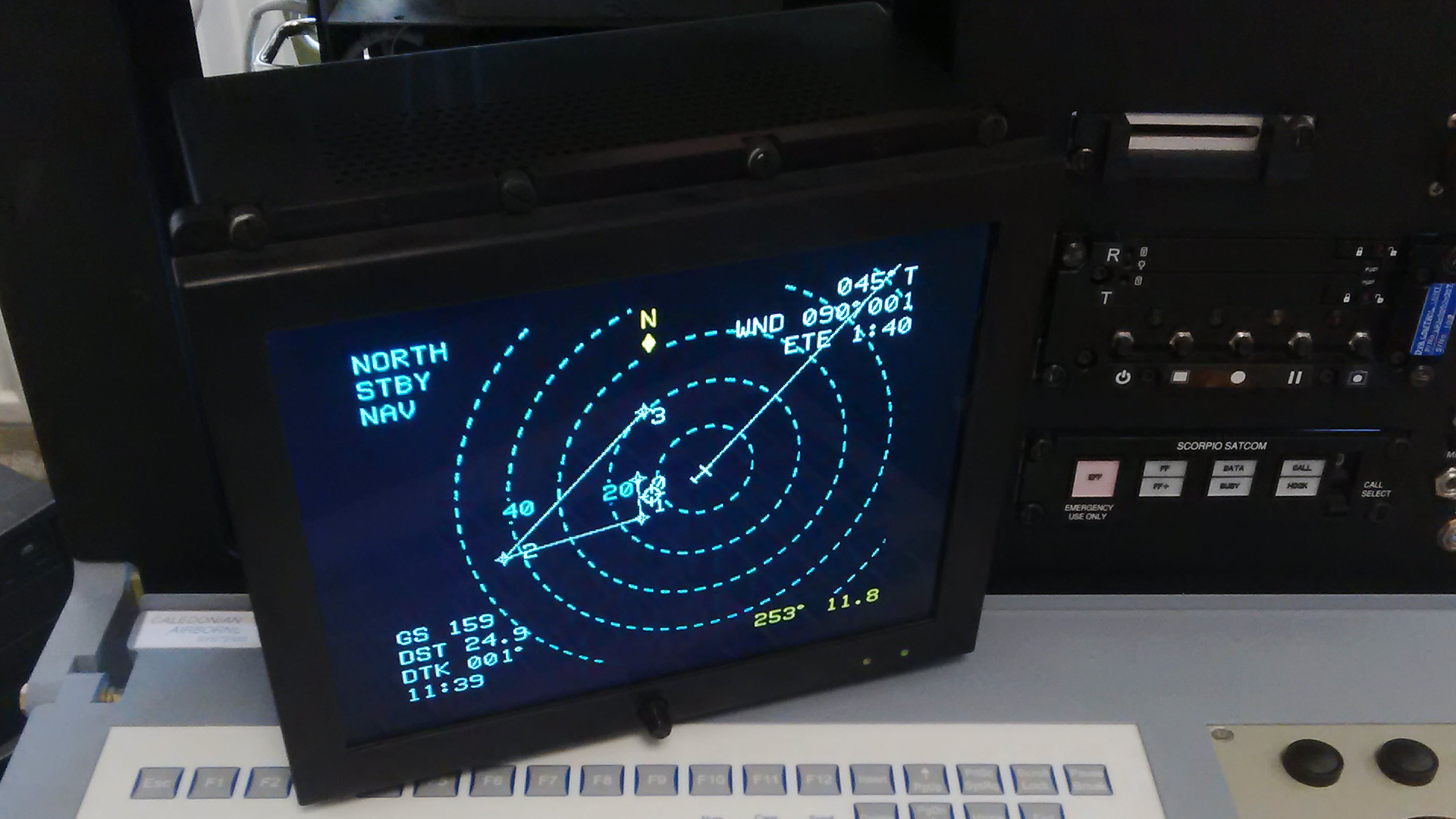 Caledonian’s Low Mass, High MTBH, High Brightness, NVIS Compatible RDR1500B Replacement Indicator.